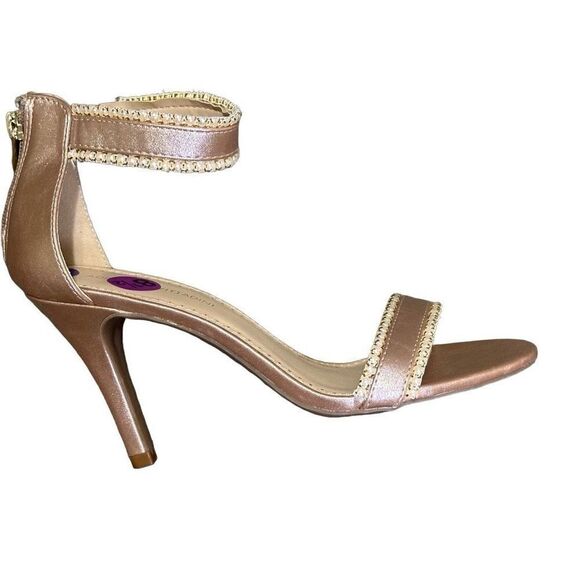 Adrienne Vittadini Women Brown Heels 8 1/2 M A635 - Picture 1 of 6